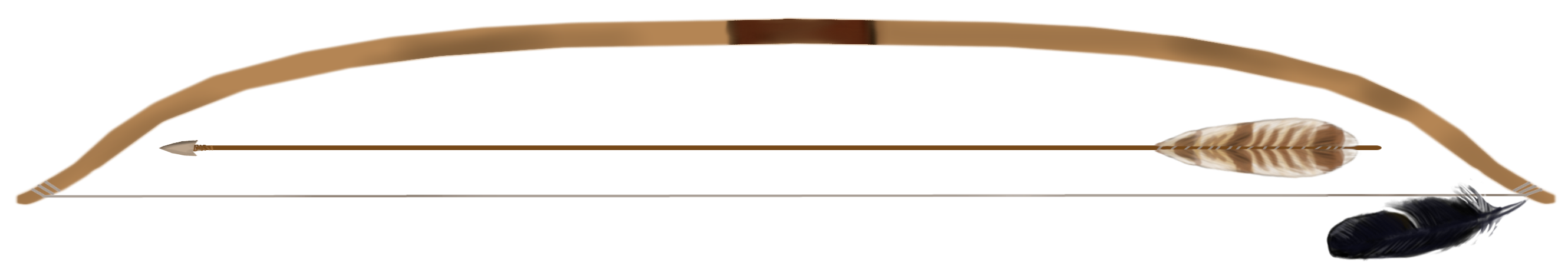 A Neolithic bow and arrow