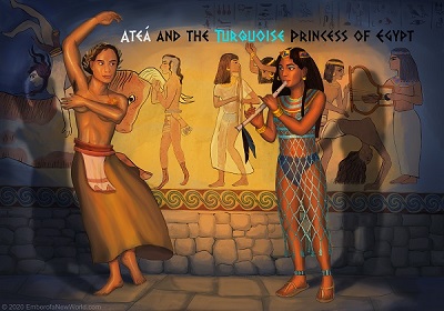 Ateá and the Turquoise Princess of Egypt sing and dance
